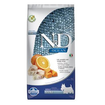 Mazlíčci - N&D OCEAN DOG Adult Mini Codfish&Pumpkin&Orange 7kg